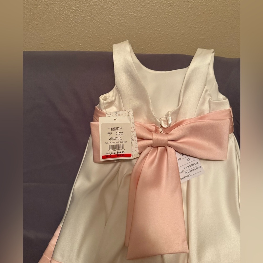 David's Bridal Flower Girl Dress, NWT, Size 2T - Picture 2 of 3